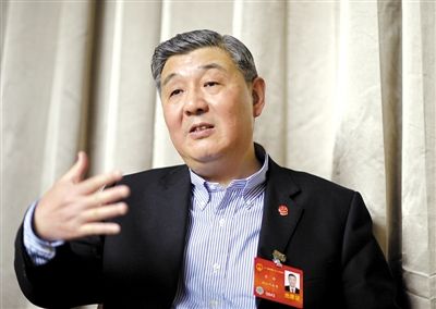 今年全國兩會期間，全國人大代表、浙江高院院長齊奇接受記者采訪。新京報記者 陳杰 攝