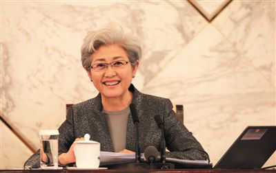 3月4日，十二屆全國人大三次會(huì)議在人民大會(huì)堂舉行新聞發(fā)布會(huì)，大會(huì)發(fā)言人傅瑩回答中外記者的提問。