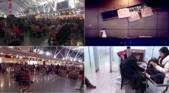 “鄭州機場被打砸”情節被微博夸大