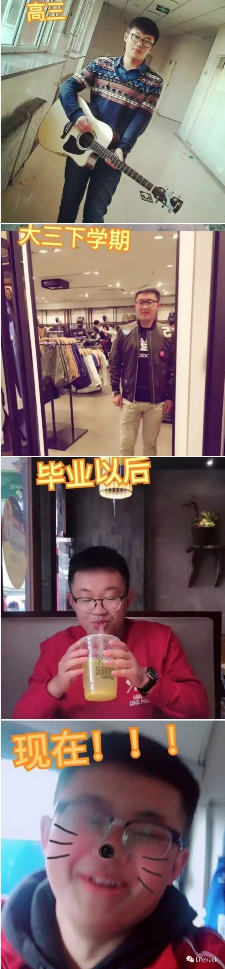 長胖20斤，臉型怎么變？這些例子看完扎心了！