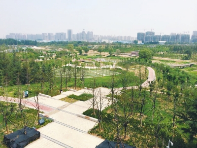 鄭州西流湖公園二期建設7月底完工