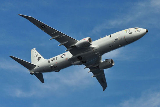 　　美國海軍的海神P-8巡邏機專門從事遠距離任務(wù)，包括情報搜集和偵察。