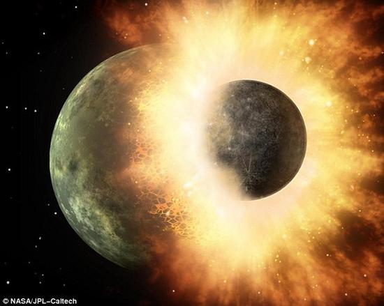 資料圖片：科學家說，45億年前跟忒伊亞行星的一場相撞，把水資源帶到了地球。